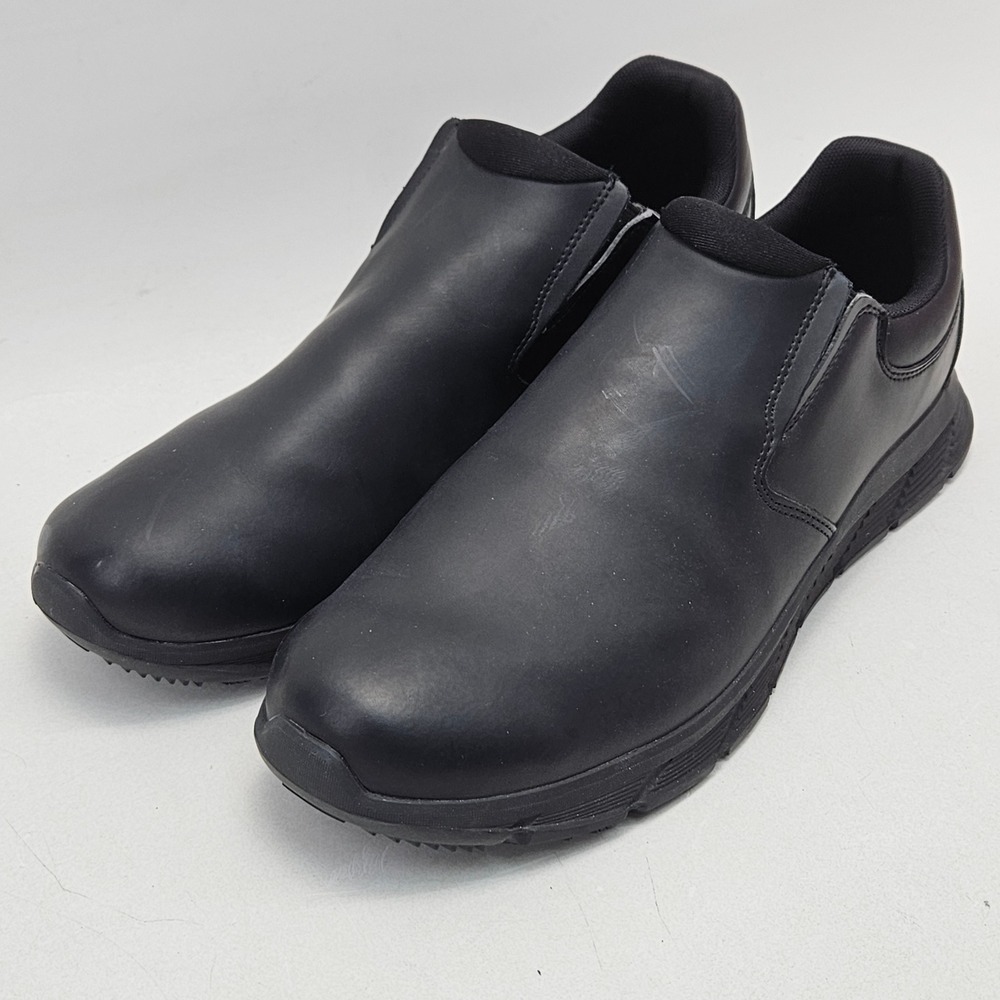 Shoes For Crews 41526 Cambridge Mens 12 Black Leather Slip On Work Shoe Non Slip
